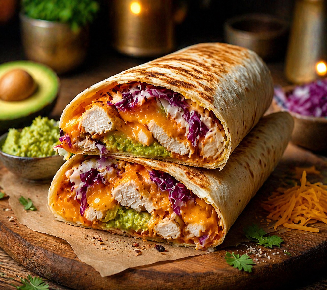 Wrap Mie à Mie composé : roulé garni à choisir parmi 40 ingrédients